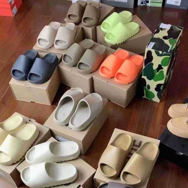 with box foam runners designer slides men women lipper slider slippers bone onyx resin pure ochre holes foam slides size 35-47, Black
with box foam runners designer slides men women lipper slider slippers bone onyx resin pure ochre holes foam slides size 35-47, Black