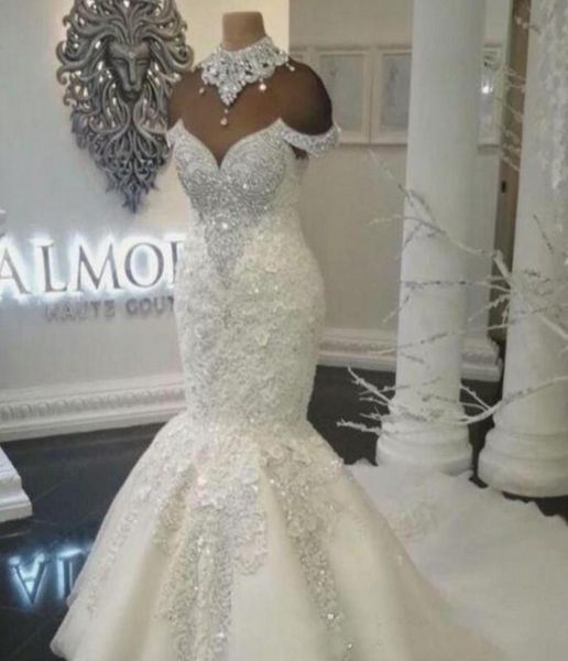 bridal gowns custom made luxury dubai arabic mermaid wedding dresses plus size beading crystals court train robe de mariee vestido3443258, White
bridal gowns custom made luxury dubai arabic mermaid wedding dresses plus size beading crystals court train robe de mariee vestido3443258, White