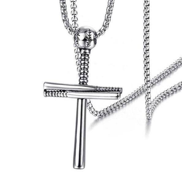 12pcs european and american outdoor baseball cross pendant necklace fashion personality man039s accessories 3color4123449, Silver
12pcs european and american outdoor baseball cross pendant necklace fashion personality man039s accessories 3color4123449, Silver