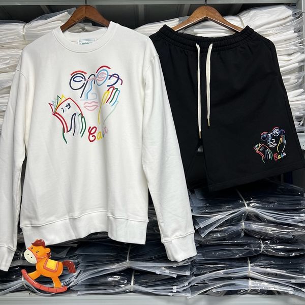 men's tracksuits casablanca colored hand painted portrait printing men's and women's casual fashion round neck hoodie shorts, Gray
men's tracksuits casablanca colored hand painted portrait printing men's and women's casual fashion round neck hoodie shorts, Gray