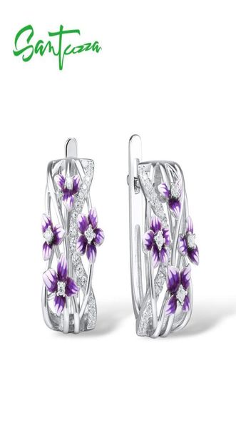 santuzza silver earrings for women genuine 925 sterling silver delicate charming purple flower fine jewelry handmade enamel cx20064756724, Golden
santuzza silver earrings for women genuine 925 sterling silver delicate charming purple flower fine jewelry handmade enamel cx20064756724, Golden