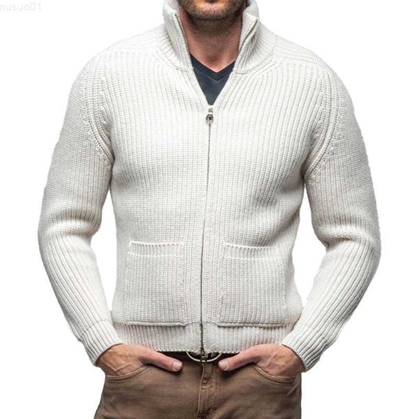 men's sweaters butemoda zipper closure casual cardigan sweater autumn winter men sweater stand collar with pocket men's knitwear c, White;black
men's sweaters butemoda zipper closure casual cardigan sweater autumn winter men sweater stand collar with pocket men's knitwear c, White;black