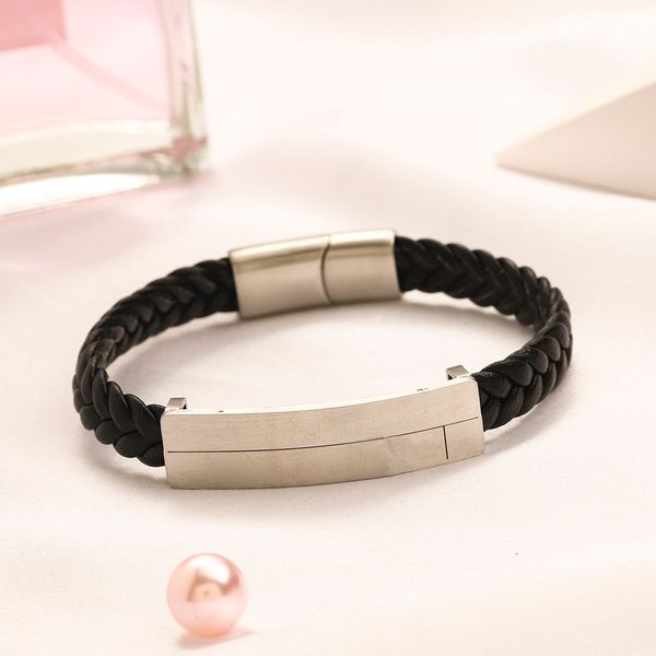 2023fashion letter bracelet women's style titanium steel plated rose gold colored gold hand ornaments to prevent fading, Black
2023fashion letter bracelet women's style titanium steel plated rose gold colored gold hand ornaments to prevent fading, Black