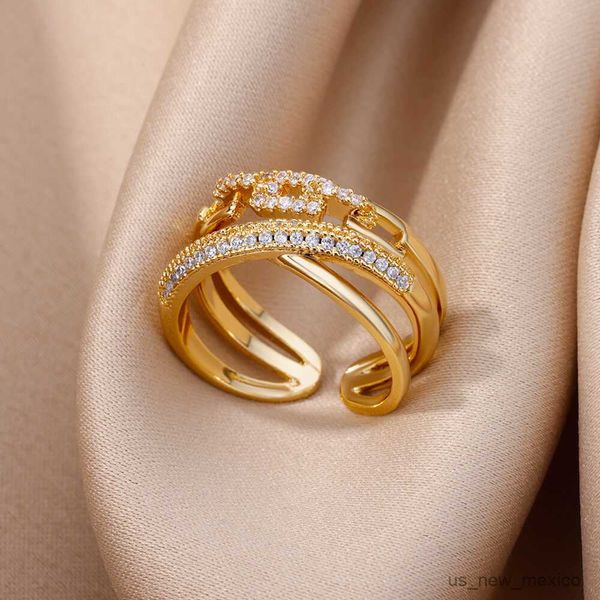 band rings eternity promise zirconia rings for women handmade open adjustable stainless steel ring 2023 trend wedding jewelry r230804, Silver
band rings eternity promise zirconia rings for women handmade open adjustable stainless steel ring 2023 trend wedding jewelry r230804, Silver