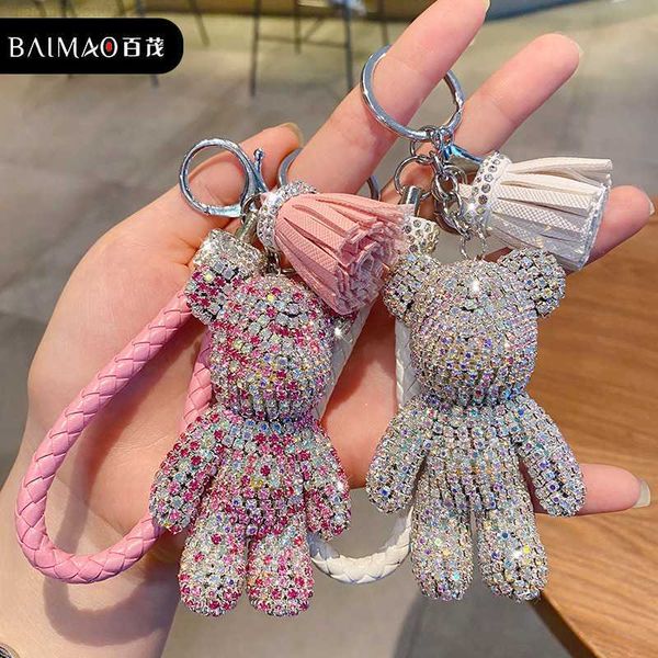 key rings cute rhinestone tassel bear keychain couple keychain girl decoration small pendant car key ring dent bag pendant l230719, Slivery;golden
key rings cute rhinestone tassel bear keychain couple keychain girl decoration small pendant car key ring dent bag pendant l230719, Slivery;golden