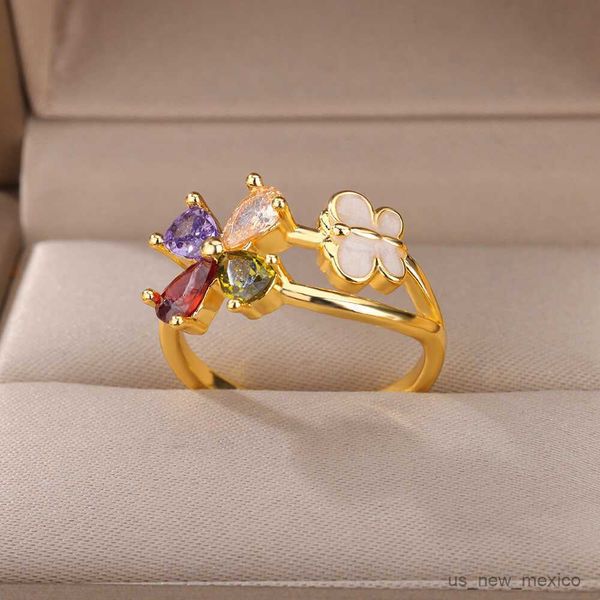 band rings zircon oval butterfly rings for women stainless steel gold color double butterfly adjustable ring wedding party jewelry gift r230, Silver
band rings zircon oval butterfly rings for women stainless steel gold color double butterfly adjustable ring wedding party jewelry gift r230, Silver