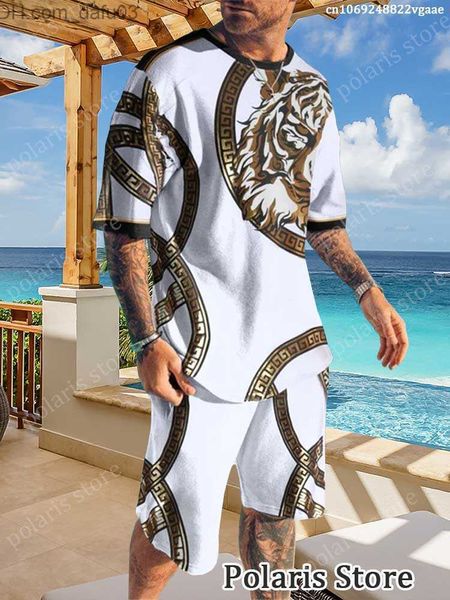 men's tracksuits new summer men's short sleeved t-shirt 2-piece super size casual fashion sportswear z230719, Gray
men's tracksuits new summer men's short sleeved t-shirt 2-piece super size casual fashion sportswear z230719, Gray