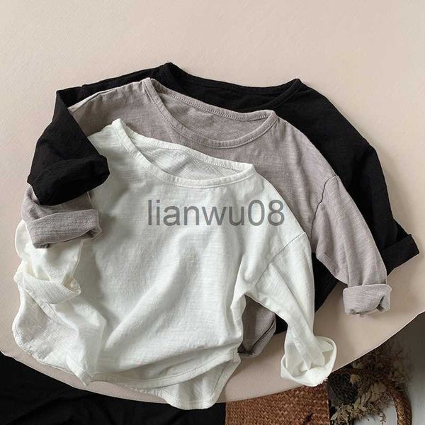 t-shirts honeycherry fall cotton solid color longsleeved tshirt new cotton bottoming tshirt x0719, Blue
t-shirts honeycherry fall cotton solid color longsleeved tshirt new cotton bottoming tshirt x0719, Blue
