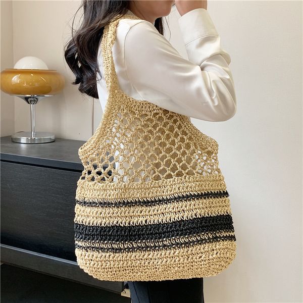 other bags summer straw shoulder bags for women striped woven beach vacation shopping bags casual straw tote bag female shoulder handbags 23, Black;red
other bags summer straw shoulder bags for women striped woven beach vacation shopping bags casual straw tote bag female shoulder handbags 23, Black;red