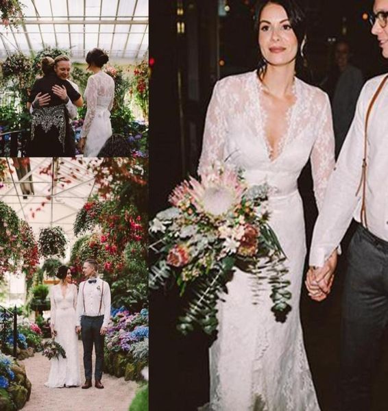 2020 boho lace country garden bridal gowns deep v neck long sleeves sheath wedding dresses floor length plus size robes de mariee 1827384, White
2020 boho lace country garden bridal gowns deep v neck long sleeves sheath wedding dresses floor length plus size robes de mariee 1827384, White