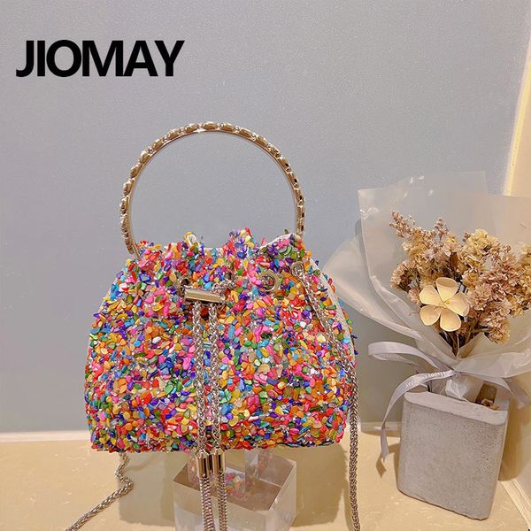 evening bags jiomay evening clutch luxury designer women's colorful handbag bag tassel colorful bead bucket bag 230718
evening bags jiomay evening clutch luxury designer women's colorful handbag bag tassel colorful bead bucket bag 230718