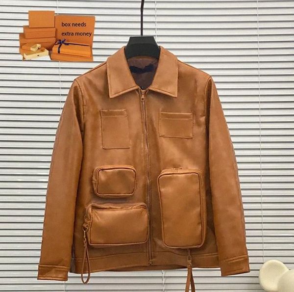 designer mens leather jackets winter jacket fashion embossing windbreaker coat men classic warm coat womens outerwear 22fw x7cf#, Black;brown
designer mens leather jackets winter jacket fashion embossing windbreaker coat men classic warm coat womens outerwear 22fw x7cf#, Black;brown