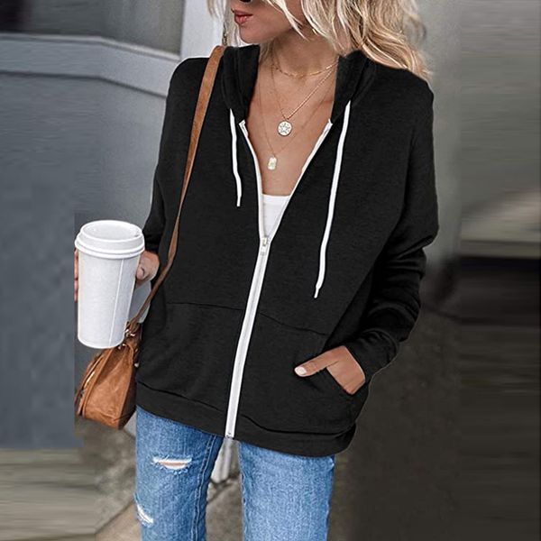 women s hoodies sweatshirts zipper cascual sweashirt hooded long sleeve drawsting pockets pullover plus size lightweight v neck women 23071, Black
women s hoodies sweatshirts zipper cascual sweashirt hooded long sleeve drawsting pockets pullover plus size lightweight v neck women 23071, Black