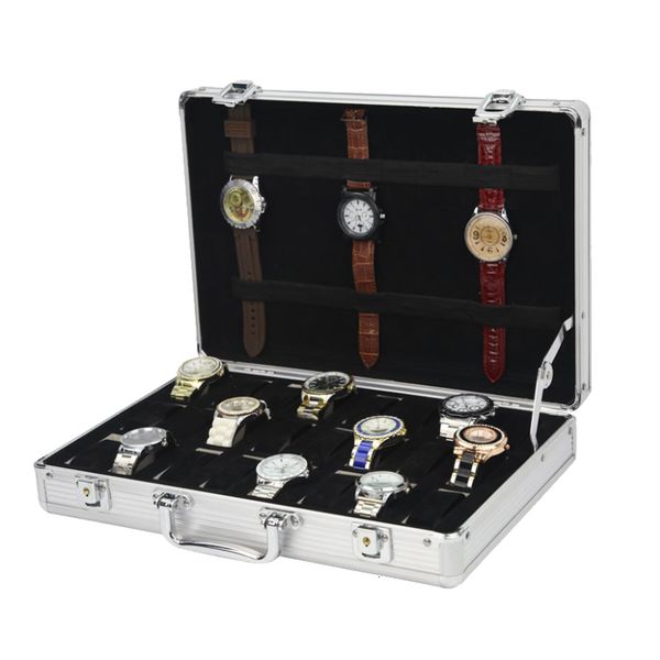 watch boxes cases 6/10/12/24 slot aluminum alloy display watch box organizer jewelry storage box transparent watch bracket box caja para ren, Black;blue
watch boxes cases 6/10/12/24 slot aluminum alloy display watch box organizer jewelry storage box transparent watch bracket box caja para ren, Black;blue