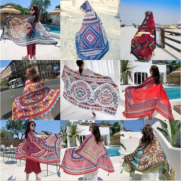 sarongs 90x180cm 9 styles print bohemian suncare beach dress bikini sarong wrap scarf long women brazilian swimsuit bathing cover-ups 230718, Blue;gray
sarongs 90x180cm 9 styles print bohemian suncare beach dress bikini sarong wrap scarf long women brazilian swimsuit bathing cover-ups 230718, Blue;gray
