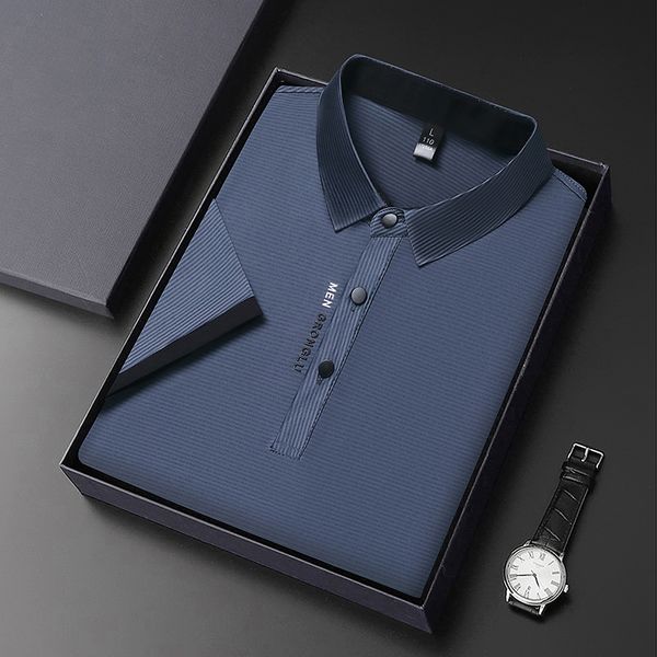 men's polos polo shirt men summer mens short-sleeved polo shirt ice silk men's business casual polo shirt 230719, White;black
men's polos polo shirt men summer mens short-sleeved polo shirt ice silk men's business casual polo shirt 230719, White;black
