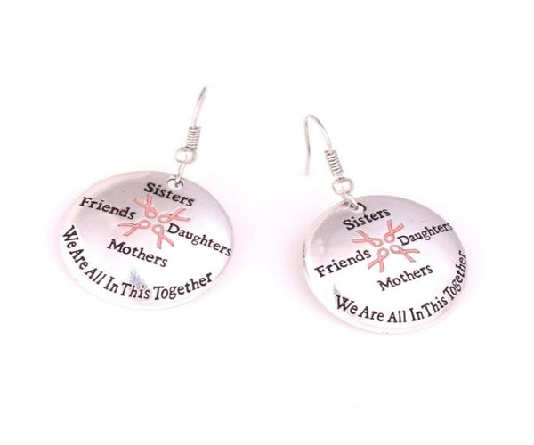 breast cancer awareness pink ribbon sisters friends daughters mothers we are in this together charm pendent earring for woman gift4038787, Golden
breast cancer awareness pink ribbon sisters friends daughters mothers we are in this together charm pendent earring for woman gift4038787, Golden