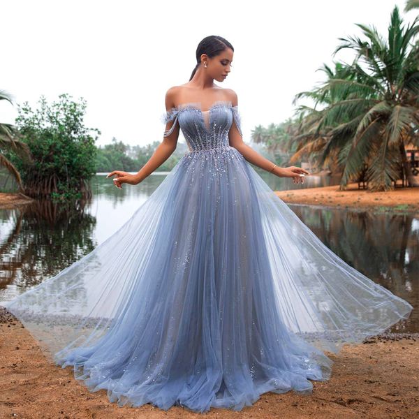 shiny blue off shoulder women prom dresses beaded sequin a line maxi dress pleat tulle vestidos de fiesta bohemian style, Black
shiny blue off shoulder women prom dresses beaded sequin a line maxi dress pleat tulle vestidos de fiesta bohemian style, Black