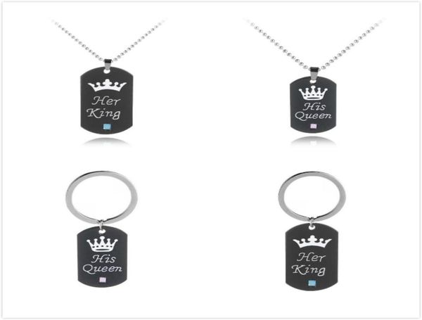 stainless steel her king his queen necklacekey chain dog tag crown couple necklacekeyring pendants chains lovers jewelry gift3662121, Silver
stainless steel her king his queen necklacekey chain dog tag crown couple necklacekeyring pendants chains lovers jewelry gift3662121, Silver