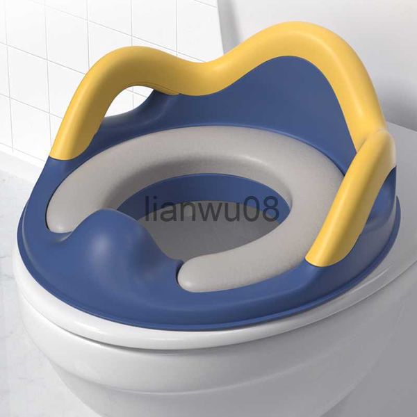 potties seats baby potty training toilet seat with soft cushion handles double antislip design and splash guard for boys girls x0719
potties seats baby potty training toilet seat with soft cushion handles double antislip design and splash guard for boys girls x0719