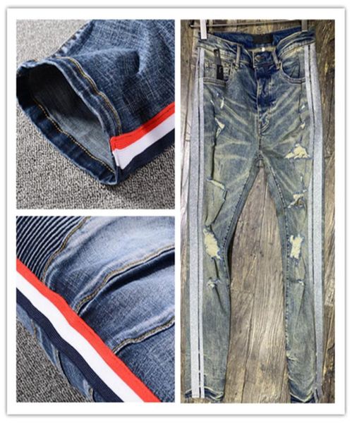 designer mens jeans fashion stripe classic style pants skinny fit motorcycle biker denim men s designe pant hip hop so6525210, Blue
designer mens jeans fashion stripe classic style pants skinny fit motorcycle biker denim men s designe pant hip hop so6525210, Blue
