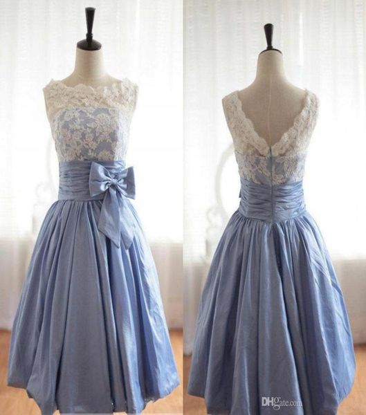 elegant scoop satin lace homecoming dresses intage poland style tea length with lace bow short prom party dresses6779269, Blue;pink
elegant scoop satin lace homecoming dresses intage poland style tea length with lace bow short prom party dresses6779269, Blue;pink