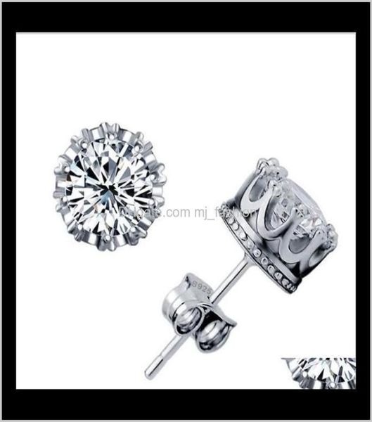 jewelrysterling cz diamond stud fashion jewelry beautiful wedding gold sier crown earrings 1542 drop delivery qyjtv8520613, Golden;silver
jewelrysterling cz diamond stud fashion jewelry beautiful wedding gold sier crown earrings 1542 drop delivery qyjtv8520613, Golden;silver