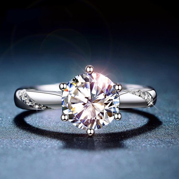 wedding rings classic 925 sterling silver ring 1ct ij color lab diamond jewelry simple style anniversary ring 230718, Slivery;golden
wedding rings classic 925 sterling silver ring 1ct ij color lab diamond jewelry simple style anniversary ring 230718, Slivery;golden