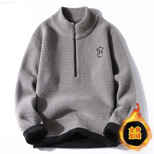 men's sweaters men half high neck half zipper sweater autumn and winter new fleece and thick knitted pullover casual warm clothes l2307, White;black
men's sweaters men half high neck half zipper sweater autumn and winter new fleece and thick knitted pullover casual warm clothes l2307, White;black