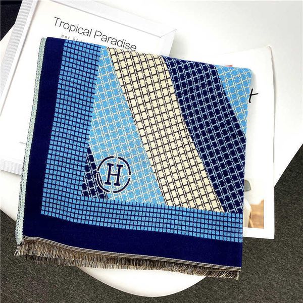 autumn and winter new thickened warm cashmere like scarf korean double sided h letter air conditioning shawl scar female, Blue;gray
autumn and winter new thickened warm cashmere like scarf korean double sided h letter air conditioning shawl scar female, Blue;gray