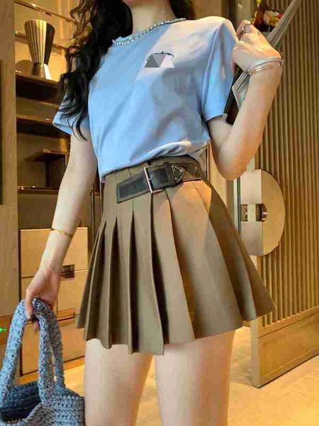 skirts designer 23 summer new worn belt buckle triangle elevated waist women's a-line pleated short skirt spicy mocha tily, Black
skirts designer 23 summer new worn belt buckle triangle elevated waist women's a-line pleated short skirt spicy mocha tily, Black