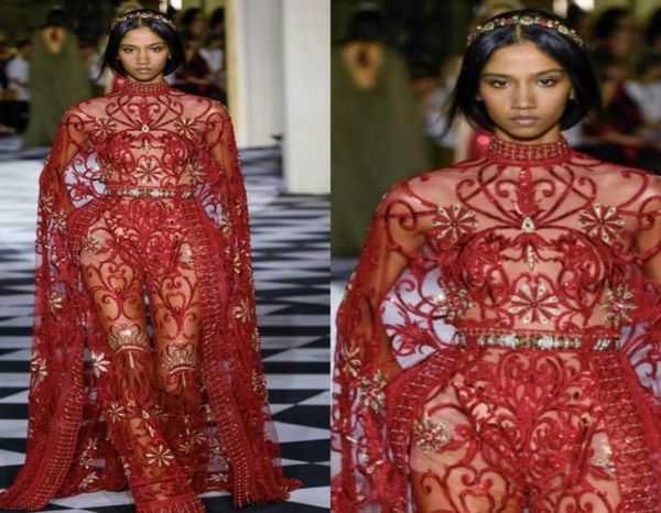 luxury red formal jumpsuit evening dresses high neck crystal sequined lace prom dress sweep train sheath red carpet party gowns cu2487158, Black;red
luxury red formal jumpsuit evening dresses high neck crystal sequined lace prom dress sweep train sheath red carpet party gowns cu2487158, Black;red
