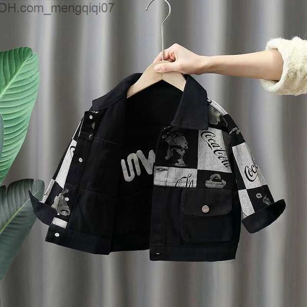 coat new boys' denim jacket spring/summer 2023 children's fashion spring fashion boys' baby fried street jacket z230719, Blue;gray
coat new boys' denim jacket spring/summer 2023 children's fashion spring fashion boys' baby fried street jacket z230719, Blue;gray