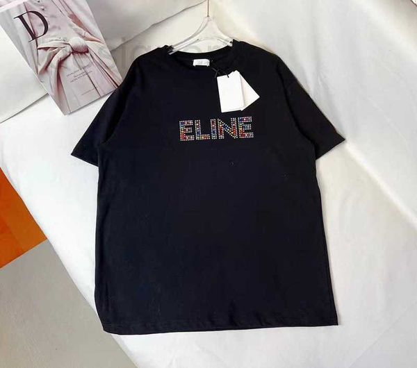 women's t-shirt designer 2023 summer new heavy industry diamond colorful letter round neck short sleeve casual loose t-shirt in fashion, White
women's t-shirt designer 2023 summer new heavy industry diamond colorful letter round neck short sleeve casual loose t-shirt in fashion, White