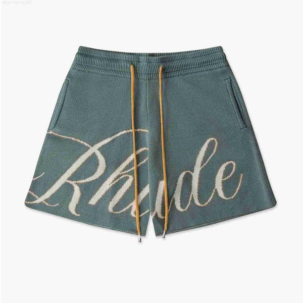summer sports shorts men's rhude letter jacquard drawstring knitted couple wide edge casual capris, White;black
summer sports shorts men's rhude letter jacquard drawstring knitted couple wide edge casual capris, White;black