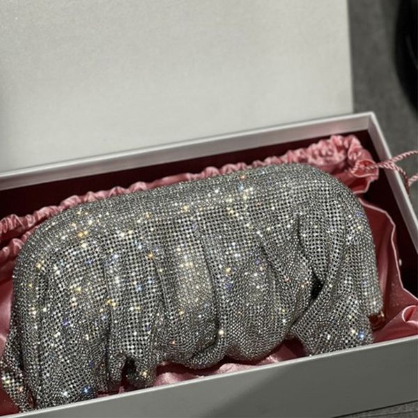 evening bags luxury shiny evening clutch bag women's folding crystal clip wallet and handbag designer wedding party quality 230718
evening bags luxury shiny evening clutch bag women's folding crystal clip wallet and handbag designer wedding party quality 230718