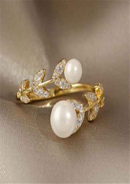 luxury creative zircon leaf pearl gold opening ring for woman korean fashion jewelry gothic party girl039s unusual rings6204552, Silver
luxury creative zircon leaf pearl gold opening ring for woman korean fashion jewelry gothic party girl039s unusual rings6204552, Silver
