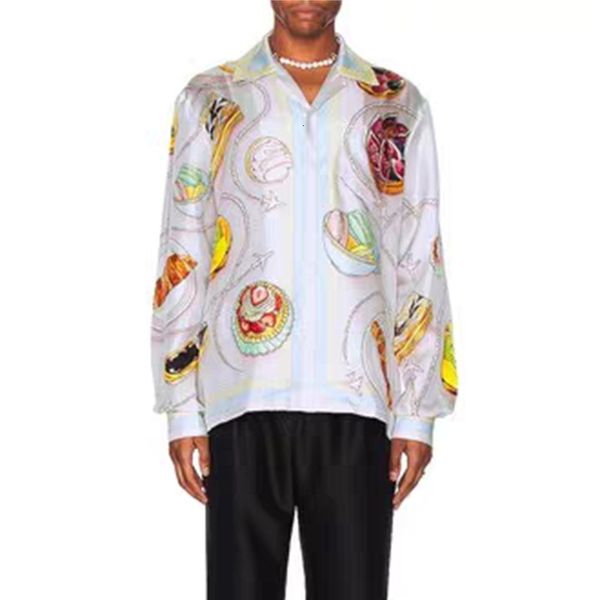 mens casual shirts 23ss casablanca silk screen beach couple loose long sleeve shirt 230718, White;black
mens casual shirts 23ss casablanca silk screen beach couple loose long sleeve shirt 230718, White;black