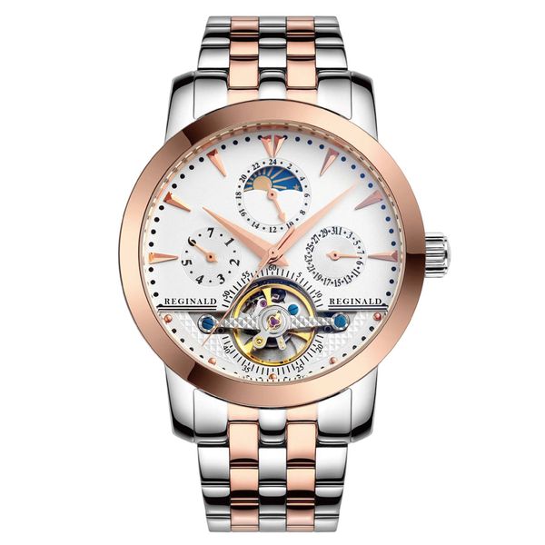 men's watch automatic skeleton mechanical wristwatch stainless steel business luminous waterproof, Slivery;black
men's watch automatic skeleton mechanical wristwatch stainless steel business luminous waterproof, Slivery;black