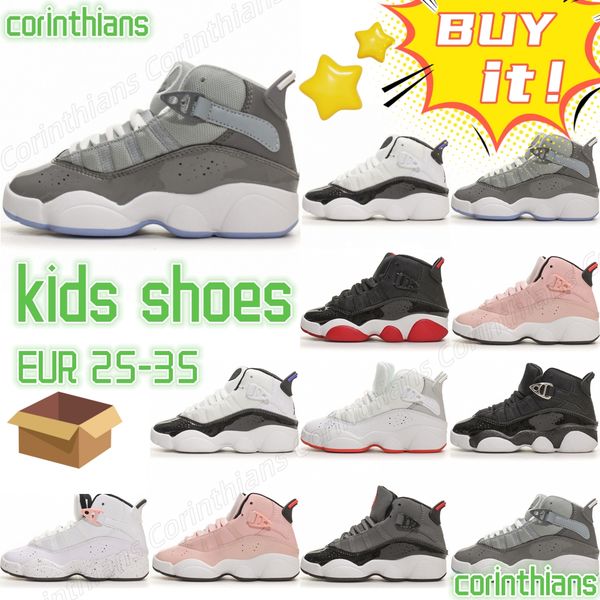 kids shoes 6 rings designer shoe brand boys trainer children toddlers basketball bred cool grey size 25-35 d8jc#, Black
kids shoes 6 rings designer shoe brand boys trainer children toddlers basketball bred cool grey size 25-35 d8jc#, Black