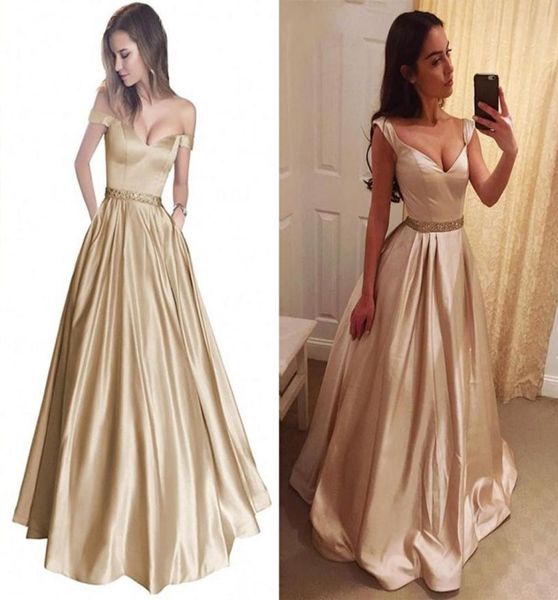 2018 elegant champagne gold ball gown prom dresses off shoulder crystal beaded sash satin floor length dark red backless evening d7231890, Black
2018 elegant champagne gold ball gown prom dresses off shoulder crystal beaded sash satin floor length dark red backless evening d7231890, Black