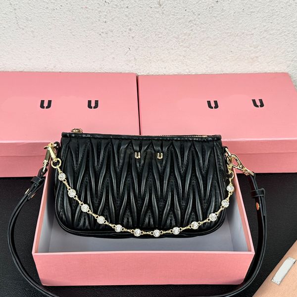 shoulder bag sheepskin crossbody bags designer handbag fashion pleated zipper closure clutch bag purse crystal chain removable leather strap
shoulder bag sheepskin crossbody bags designer handbag fashion pleated zipper closure clutch bag purse crystal chain removable leather strap