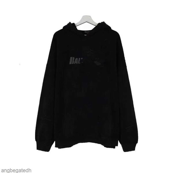 2023 new men's hooded sweater french fashion designer perforated men's and women's quality bal printed sweater jacketizj5, Black
2023 new men's hooded sweater french fashion designer perforated men's and women's quality bal printed sweater jacketizj5, Black