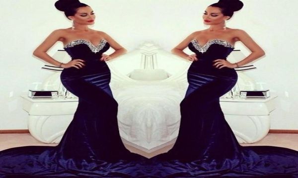 selling 2014 winter sweeteart sequin evening dresses sweep train mermaid prom dresses zipper back velvet navy blue prom dress 6924823, Black
selling 2014 winter sweeteart sequin evening dresses sweep train mermaid prom dresses zipper back velvet navy blue prom dress 6924823, Black