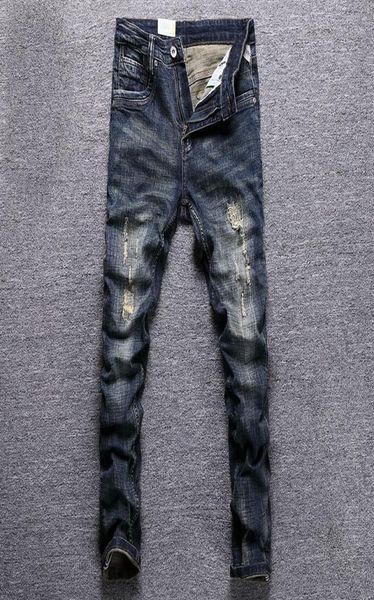 men039s jeans italian style fashion men retro black blue elastic slim fit ripped embroidery designer casual cotton denim pants2559485
men039s jeans italian style fashion men retro black blue elastic slim fit ripped embroidery designer casual cotton denim pants2559485