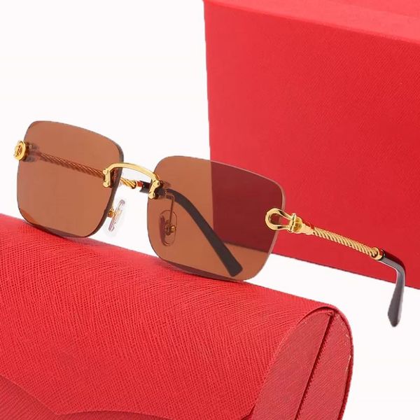 brown sunglasses men fashion rimless gold sunglasses for man luxury brand polarized frameless eyeglasses metal outdoor beach driving sunglas, White;black
brown sunglasses men fashion rimless gold sunglasses for man luxury brand polarized frameless eyeglasses metal outdoor beach driving sunglas, White;black