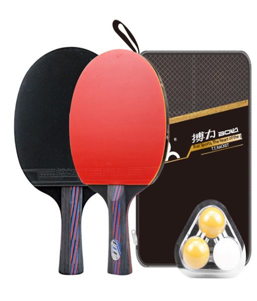 1 pair table tennis racket double face pimples in long short handle ping pong set with 3 balls8122356
1 pair table tennis racket double face pimples in long short handle ping pong set with 3 balls8122356