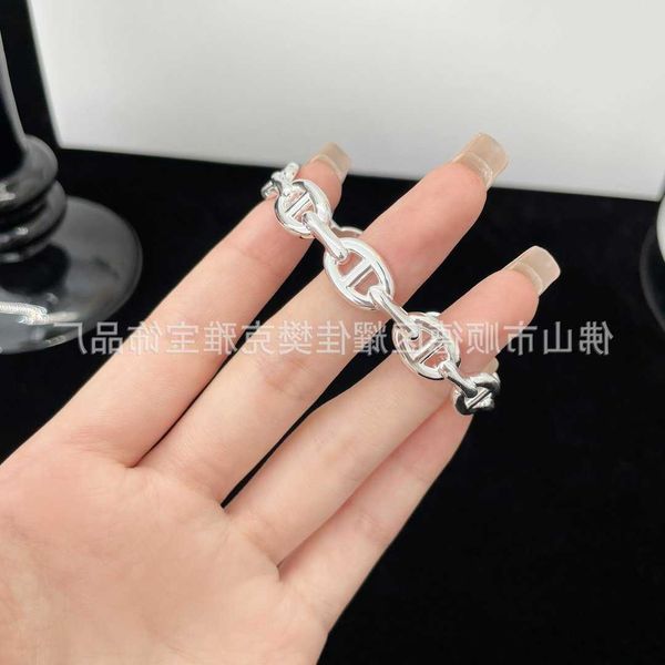 original quality hrems bracelets online shop 925 silver new home hollow pig nose ot smooth opening fashion bracelet high with gift box, Black
original quality hrems bracelets online shop 925 silver new home hollow pig nose ot smooth opening fashion bracelet high with gift box, Black