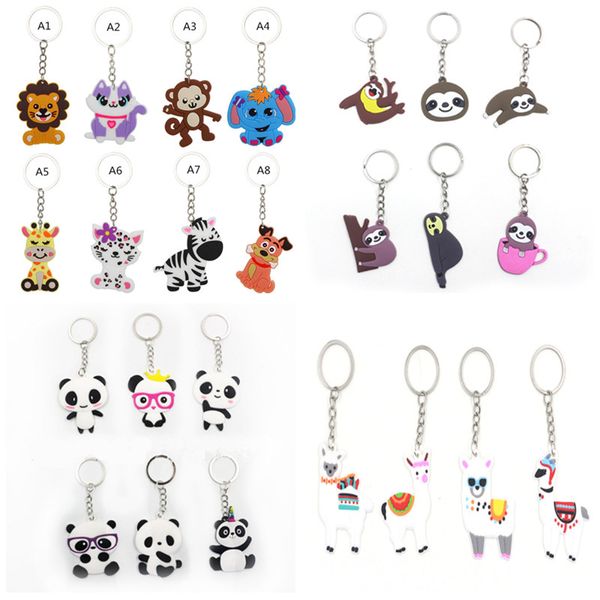 pvc cartoon animal keychain jungle animals keyring panda sloth peacock alpaca shape key ring holder charm cute trinket fashion bag pendant, Blue
pvc cartoon animal keychain jungle animals keyring panda sloth peacock alpaca shape key ring holder charm cute trinket fashion bag pendant, Blue
