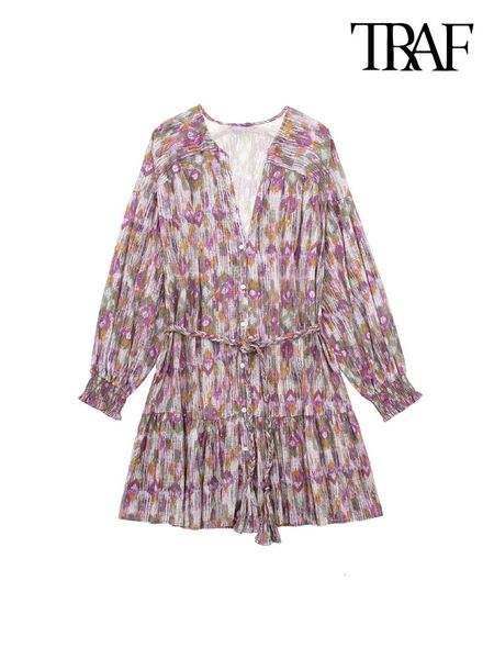 urban dresses traf women fashion with belt floral print mini dress vintage long sleeve front button female vestidos mujer 230719, White;black
urban dresses traf women fashion with belt floral print mini dress vintage long sleeve front button female vestidos mujer 230719, White;black
